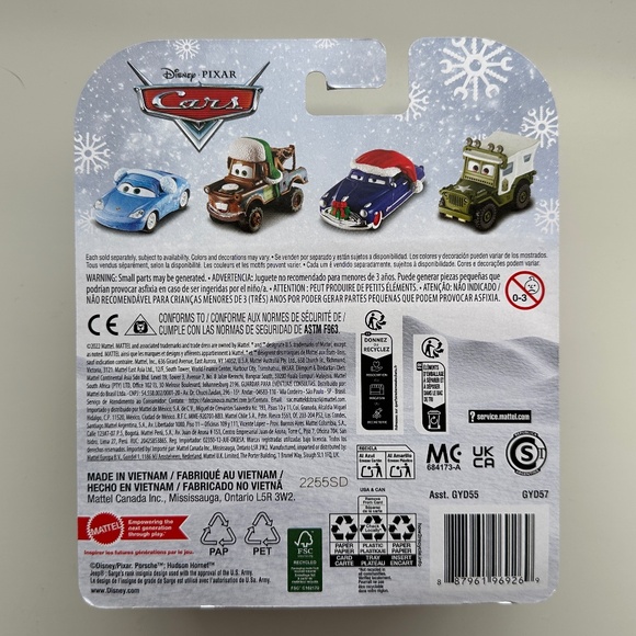 2025 Disney Pixar Cars Die Cast Lightning Mcqueen Christmas Holidays - Picture 4 of 5